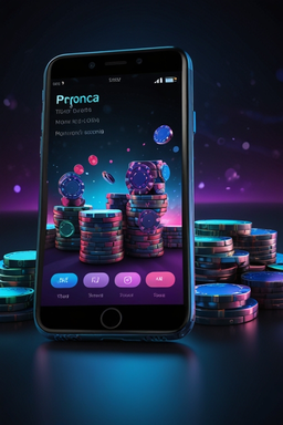 Smartphone mit Gangstasino App